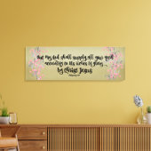 Philippiërs: God zal al je behoeftes voorzien Canvas Afdruk (Insitu (Woonkamer))