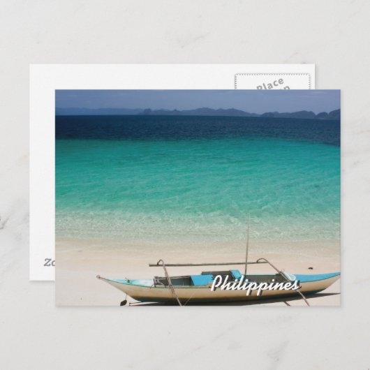 Philippine Beach Briefkaart (Voorkant / Achterkant)