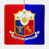 Philippine COA Keramisch Ornament (Achterkant)