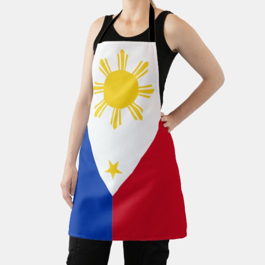 Philippine Flag All-Over Print Apron Schort (Insitu)