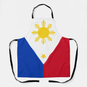 Philippine Flag All-Over Print Apron Schort (Voorkant)