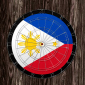 Philippine Flag Dartboard, Filipijnen/spelboard Dartbord