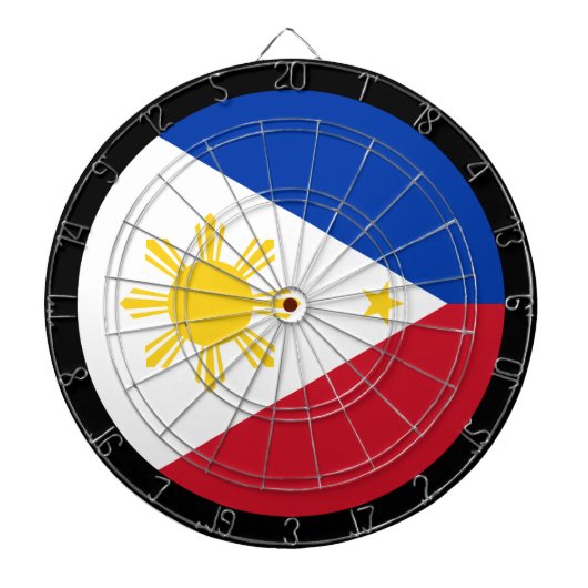 Philippine Flag Dartboard, Filipijnen/spelboard Dartbord (Voorkant)
