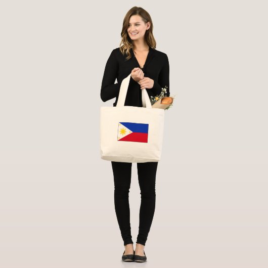 Philippine Flag T-shirts en cadeaus Grote Tote Bag (Voorkant (model))