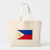 Philippine Flag T-shirts en cadeaus Grote Tote Bag (Voorkant)
