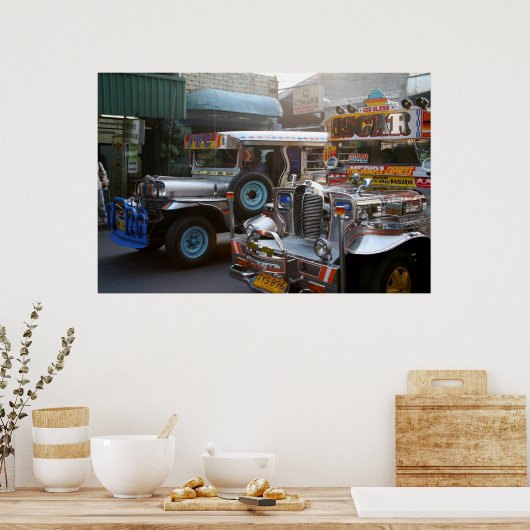 PHILIPPINE JEEPNEY. POSTER (Keuken)