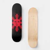 Philippine Sun of Liberty Persoonlijk Skateboard (Voorkant)