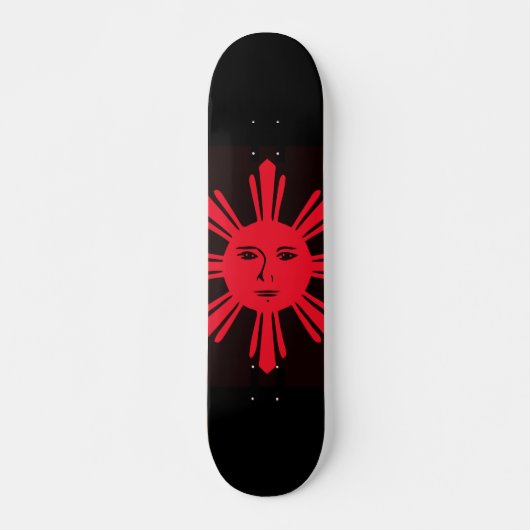 Philippine Sun of Liberty Persoonlijk Skateboard (Voorkant)