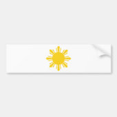 Philippine Sun, Pinoy Sun, Filipino Sun Bumpersticker (Voorkant)