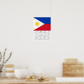 Philippines 2026 Calendar, Large, Philippine Flag Poster (Keuken)
