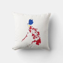 Philippines flag on the map kussen