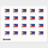 Philippines flag ronde sticker (Vel)