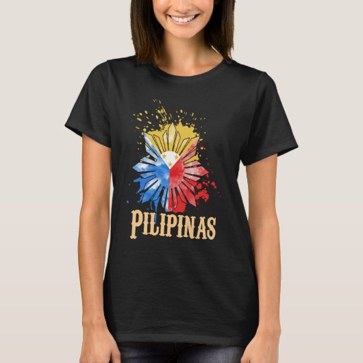 Philippines Pilipinas Filipino Filipina Pride Prou T-shirt (Voorkant)