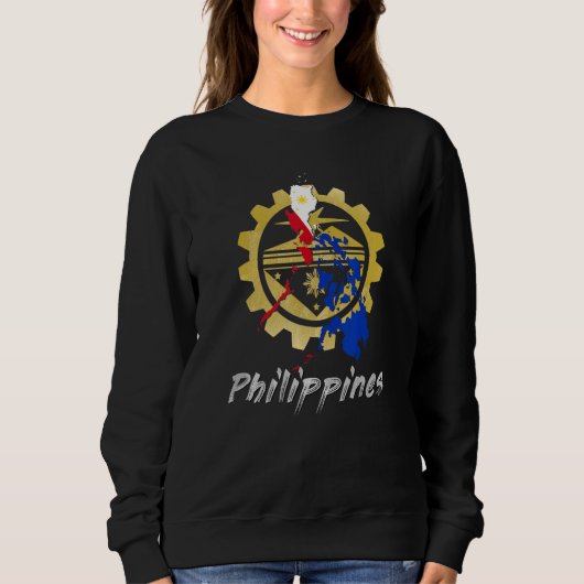 Philippines Pinay Filipino Pride Country Flag Isla Trui (Voorkant)