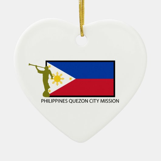 PHILIPPINES QUEZON CITY MISSIE LDS CTR KERAMISCH ORNAMENT (Voorkant)