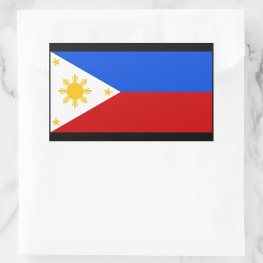 Philippines Rechthoekige Sticker (Tas)