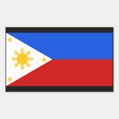 Philippines Rechthoekige Sticker (Voorkant)