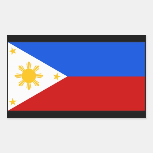 Philippines Rechthoekige Sticker (Voorkant)