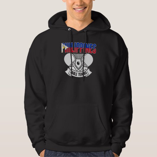 Philippines Table Tennis  Support Philippine Ping  Hoodie (Voorkant)