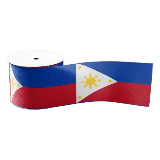 Philippino Flag & Filipijnen, vakantie/sport Grosgrain Lint (Spoel)