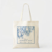 Philippsburg Maine Kaart Elegant Bruiloft Welkom Tote Bag (Voorkant)