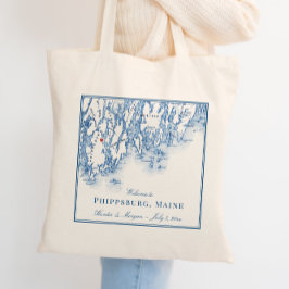 Philippsburg Maine Kaart Elegant Bruiloft Welkom Tote Bag