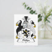 Philips Family Crest Briefkaart (Staand voorkant)
