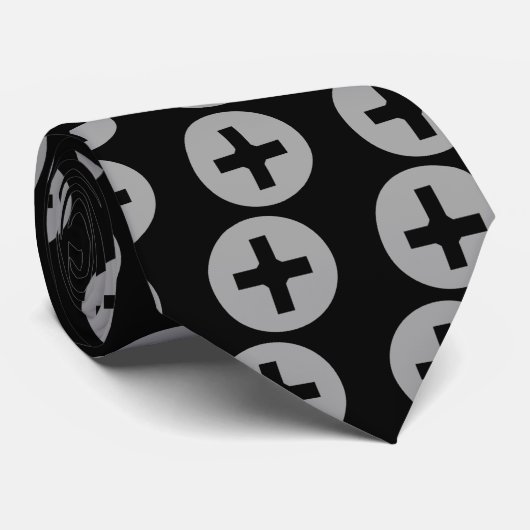 Philips Screw Head Stropdas (zwart) (Opgerold)