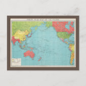 Philips' War Map of the Pacific, 1945 Briefkaart (Voorkant)