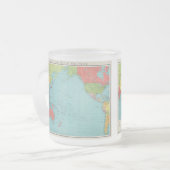 Philips' War Map of the Pacific, 1945 Kitchen Matglas Koffiemok (Voorkant links)