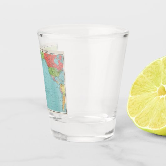 Philips' War Map of the Pacific, 1945 Shot Glas (Rechts)