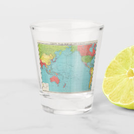 Philips' War Map of the Pacific, 1945 Shot Glas