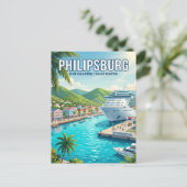Philipsburg Cruise Haven Briefkaart (Staand voorkant)