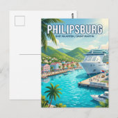 Philipsburg Cruise Haven Briefkaart (Voorkant / Achterkant)