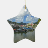 Philipsburg Harbour St. Maarten Keramisch Ornament (Rechts)