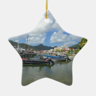 Philipsburg Harbour St. Maarten Keramisch Ornament