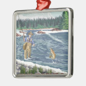 Philipsburg, MontanaFly Fisherman Metalen Ornament (Links)