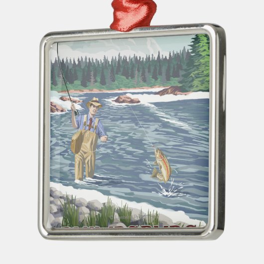 Philipsburg, MontanaFly Fisherman Metalen Ornament (Links)