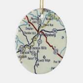 Philipsburg PA Keramisch Ornament (Rechts)