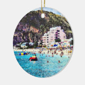 Philipsburg Sint Maarten Beach Keramisch Ornament (Links)