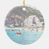 Philipsburg Sint Maarten Beach Keramisch Ornament (Achterkant)