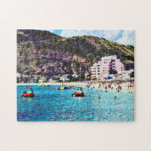 Philipsburg Sint Maarten Beach Legpuzzel (Horizontaal)
