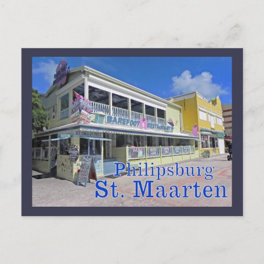 Philipsburg - Sint Maarten - briefkaart (Voorkant)