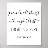 Philipzen 4 : 13 Eenvoudige Christelijke prijsopga Poster (Voorkant)