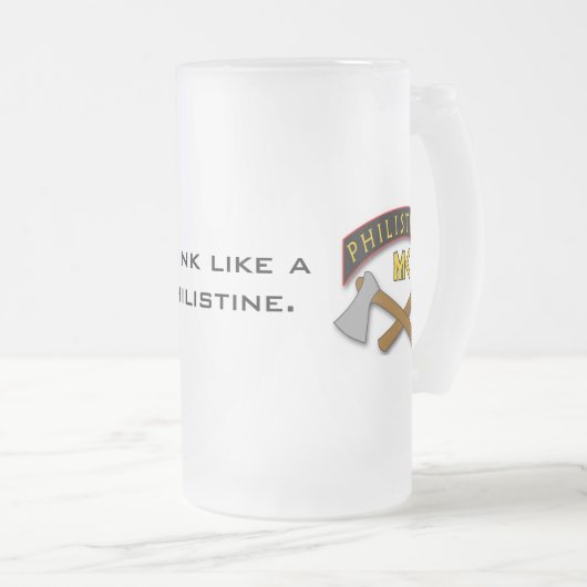 Philistines MC Beer Mok (Voorkant rechts)