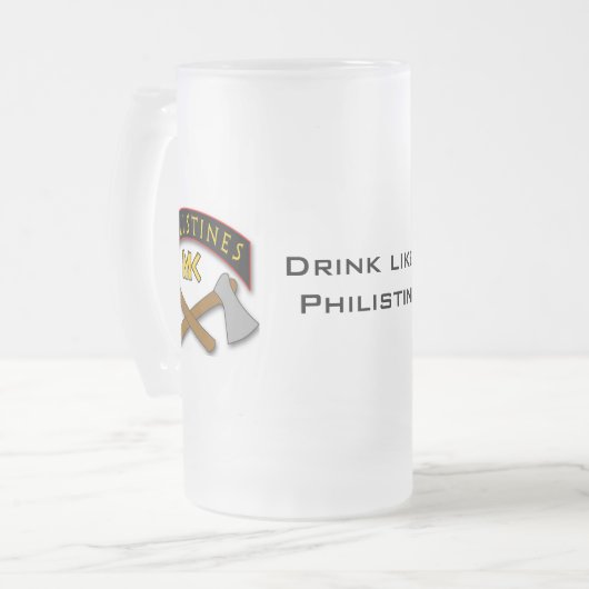 Philistines MC Beer Mok (Voorkant links)