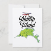 Phillip Island Australië kaart (Achterkant)