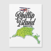 Phillip Island Australië kaart (Voorkant)