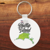 Phillip Island Australië kaart Sleutelhanger (Voorkant)