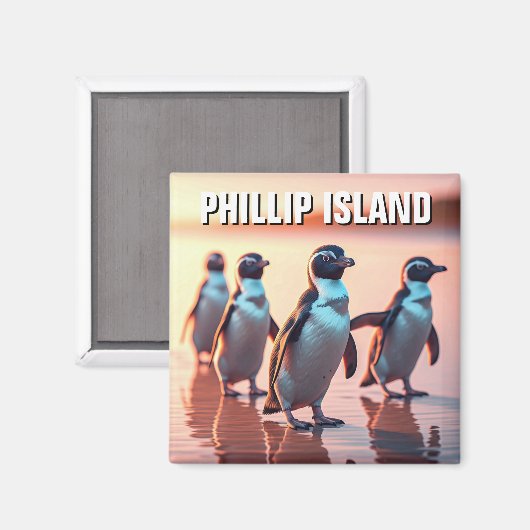 Phillip Island Australië Magneet (Voorkant / Achterkant)